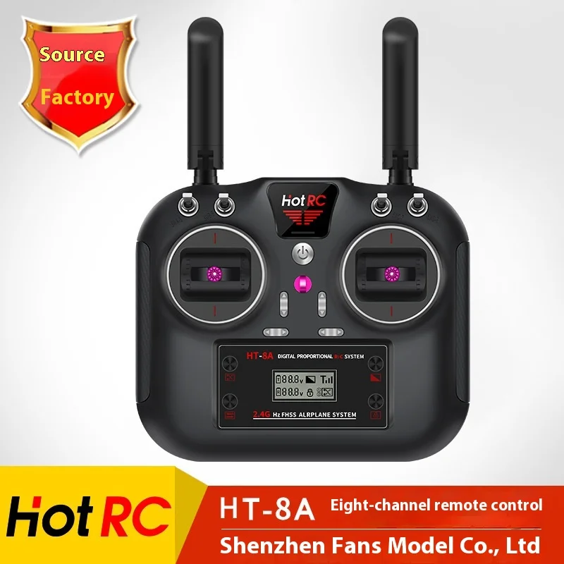 

Hotrc'S New Ht-8a Eight Channel Multifunctional Remote Control Is Suitable For Remote Control Of Vehicle, Ship, Robot, Model Air