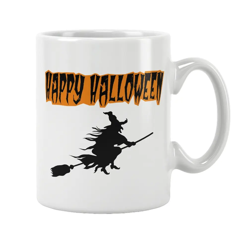 Happy Halloween Coffee Cup Ceramic Mug Special Creative Haloween Funny Gifts For Kids Friends Girlfriends Boyfriends