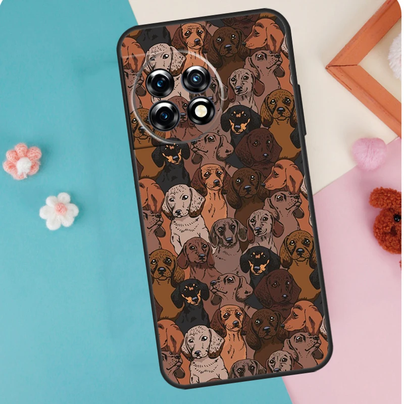 Dachshund Dog Case For OnePlus 12 11 9 10 Pro 9RT 10T 10R 12R OnePlus Nord N10 N20 CE 2 3 Lite 2T Cover