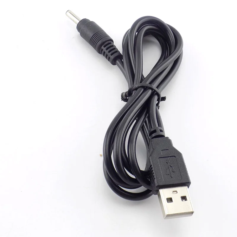 Mirco-Cable de carga USB de 3,5mm, adaptador de fuente de alimentación de CC, cargador de linterna para lámpara de cabeza, luz de antorcha, batería recargable 18650