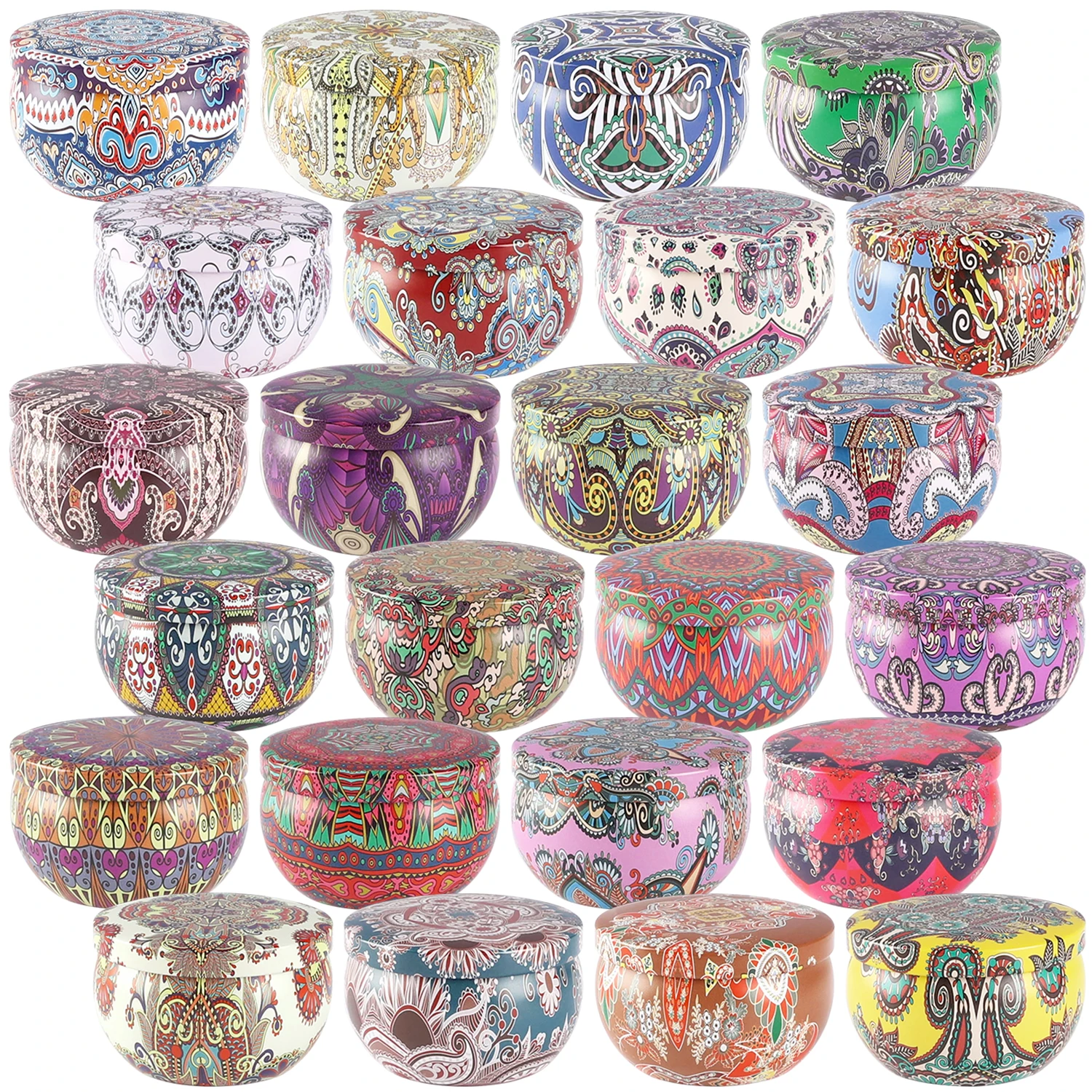 24-Pack of Chinese Classical Style Scented Candles, Party, Celebration Events, Holiday Gifts, Home Decoration, Wedding Decorations