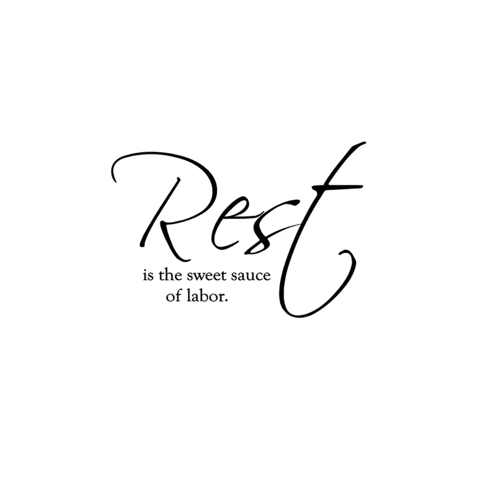 Rest Is The Sweet Sauce Of Labor Wall Sticker Bedroom Wall Decal Art Murals Bedroom Wallpaper Decoration