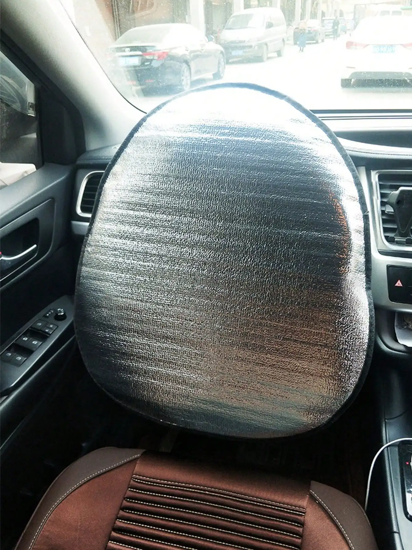 Universal Car Steering Wheel Sunshade Cover Foldable Shield Car Steering Wheel Reflective Interior Accessories Steering Covers