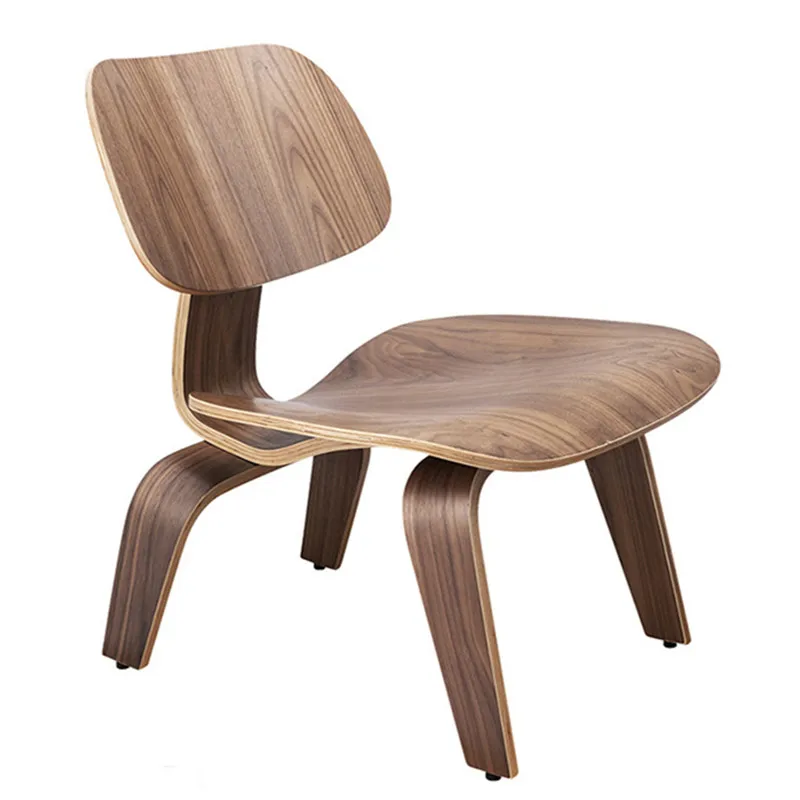 Modern Plywood Simple Leisure Chair Armchair Wood Legs Natural Living Room Japanese Chair Accent Chairs Home Furniture