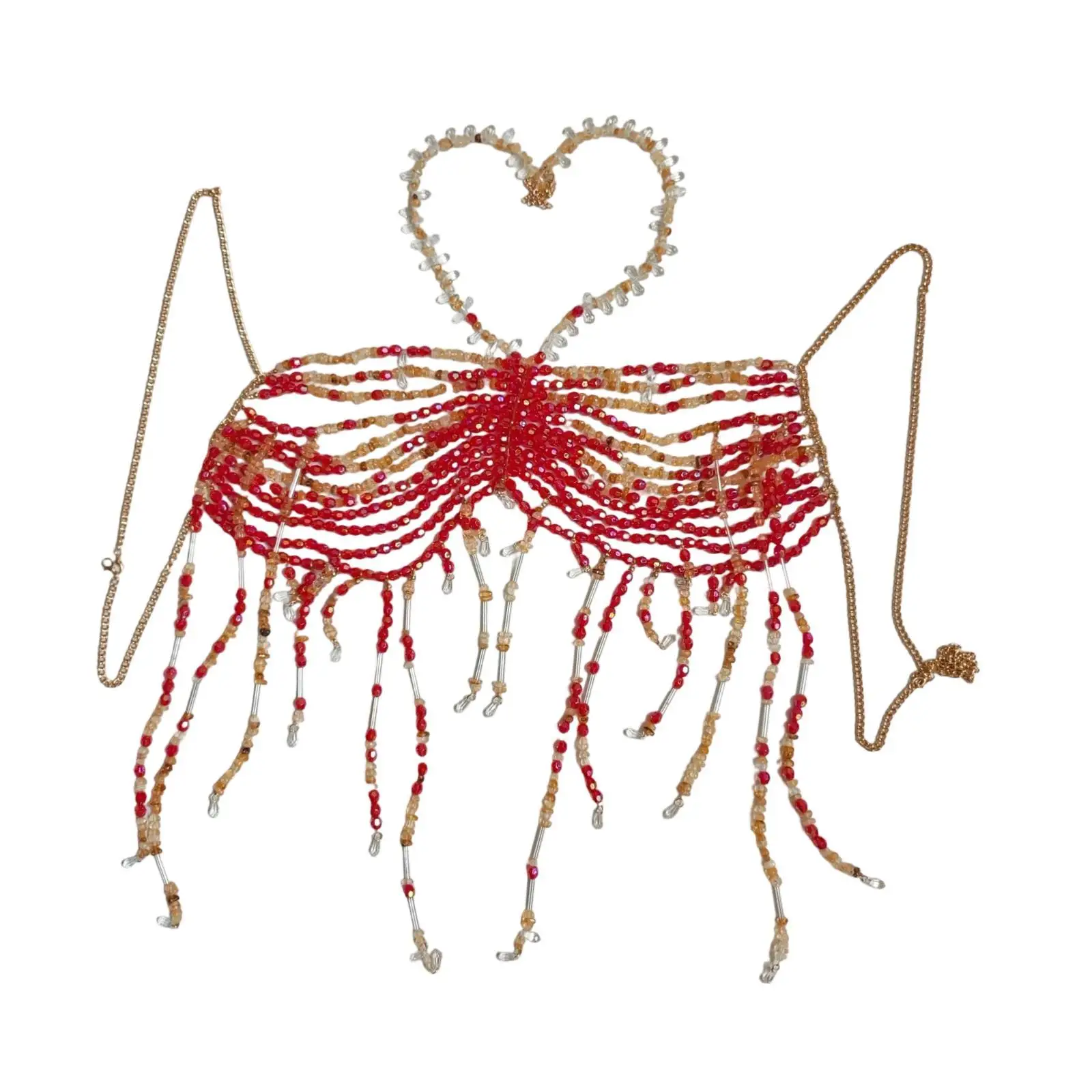 

Body Chain Bra Underwear Body Jewelry for Masquerade Photo Props Summer Rave