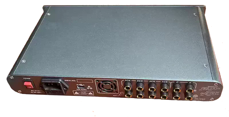 For ADSP-21489 Audio Processor 4 In 8 Out DSP Electronic Crossover With screen and volume controls 192K