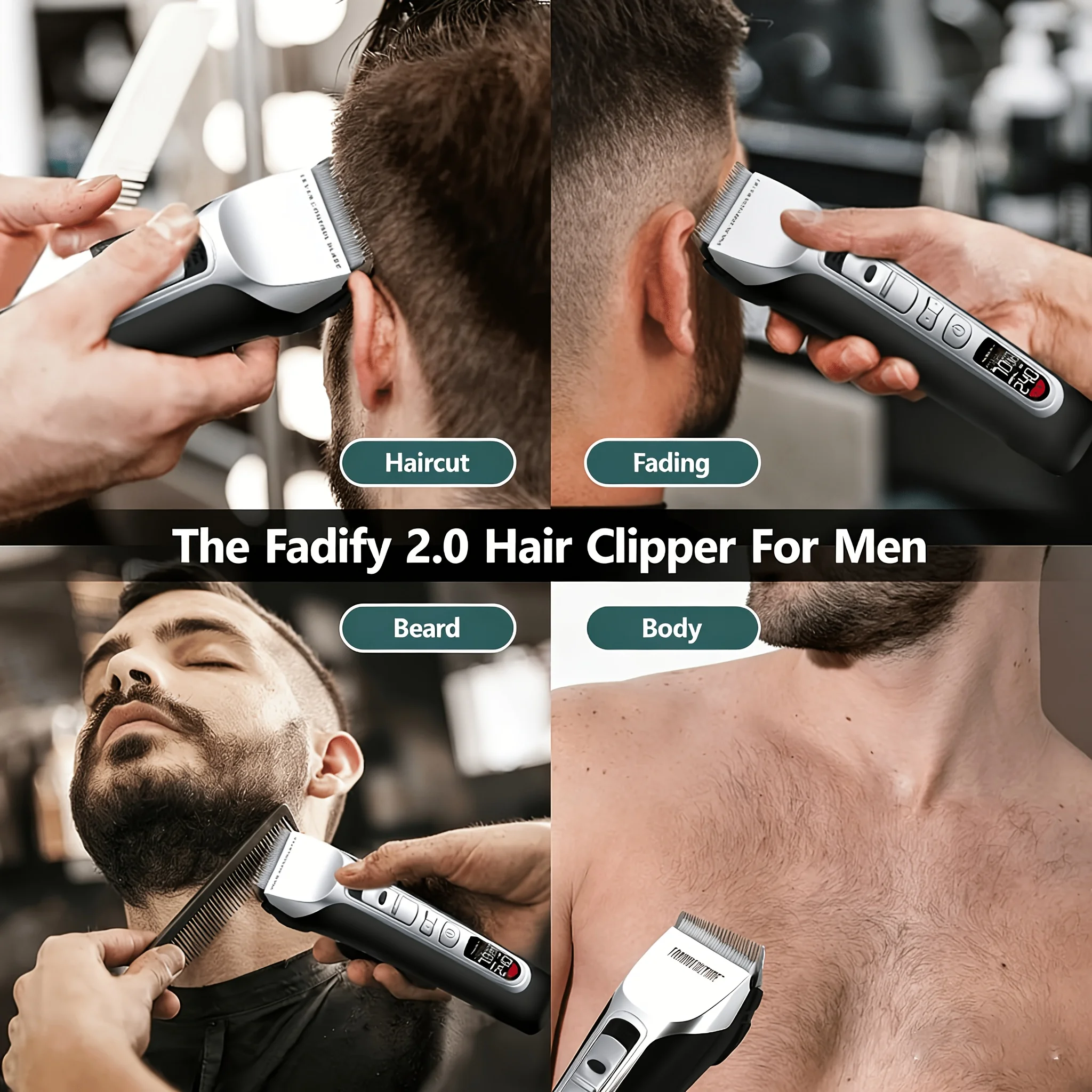 Body Hair Trimmer Waterproof Pubic Hair Ball Trimmer Ceramic Blade Shavers Hair Clipper  Wet/Dry Use Mens Hair Cutting Kits Gift