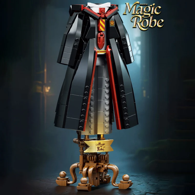 

Medieval Magic World MOC Building Blocks Set, 661PCS Magic Robe Wizard Model DIY Bricks Toy for Kids Adults Home Decor Gift