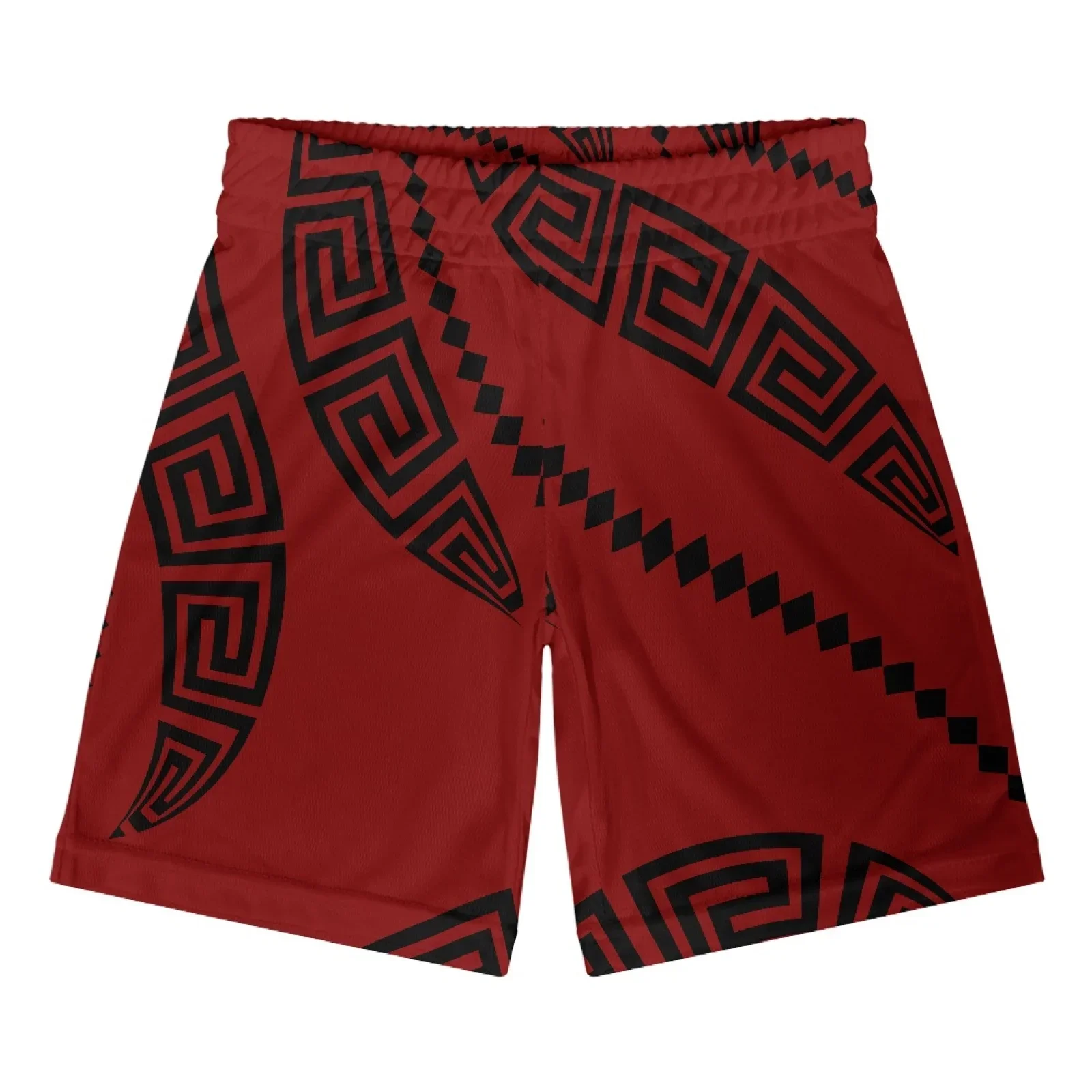 Polynesian Tribal Tongan Totem Tattoo Tonga Prints Men Basketball Shorts Hot Pants Elastic Waistband Patchwork Shorts Casual NEW