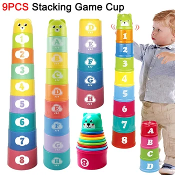 Stacking Game Cup Children Board Game Hand Speed Competition Fold Cup with Numbers…