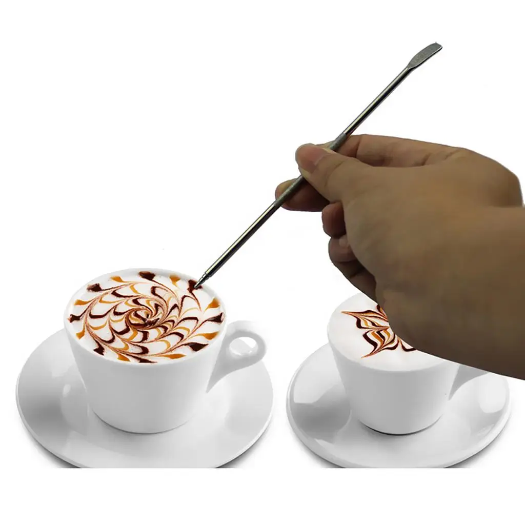 1pc Espresso Barista Kaffee Latte Dekorieren Kunst Stift Haushalt Café Werkzeug