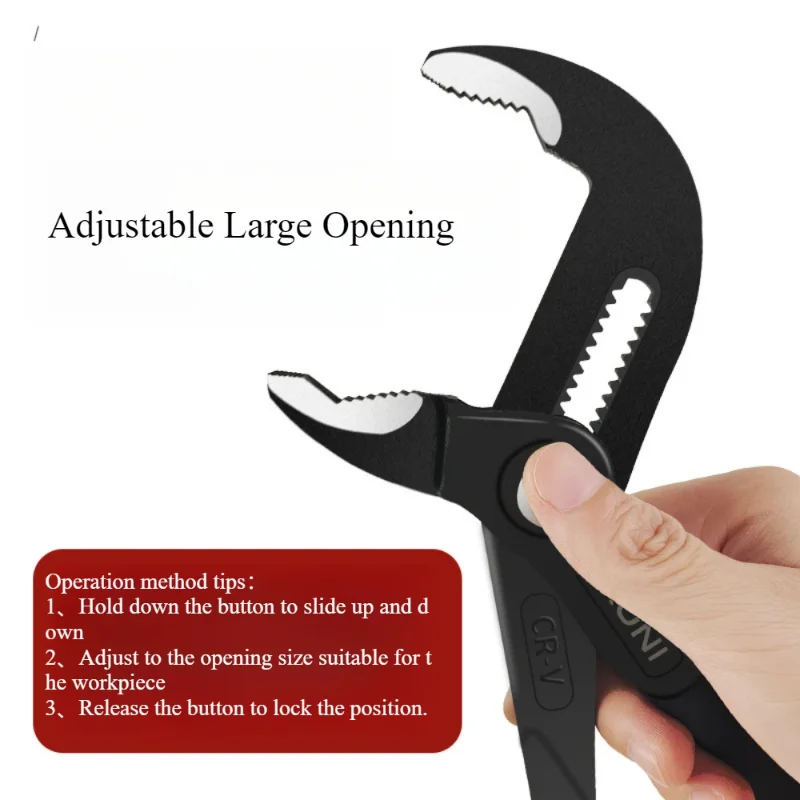 7 10 12 Inch Quick Adjust V Jaw Tongue Groove Pliers Universal Plumbing Pliers Water Pump Pliers for Plumbing Work