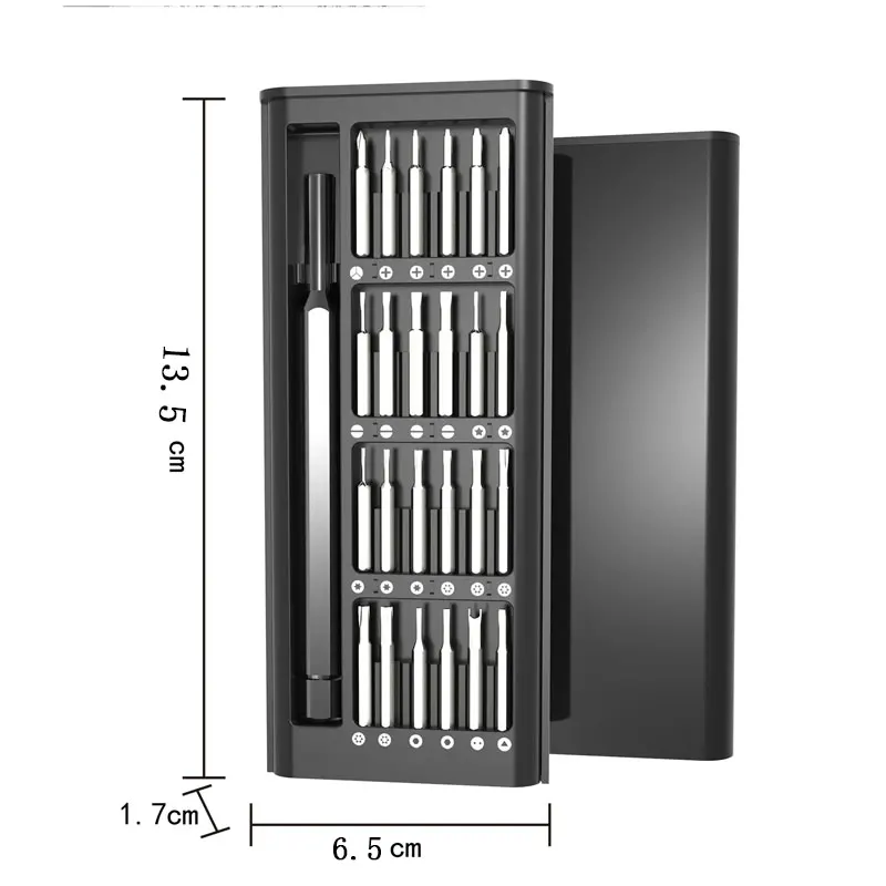 25 In 1 Precision Screwdriver Set Mini Magnetic With 24 Pcs Torx Screwdriver Bits Small Repair Hand Tool Kit For iPhone/PC/Came