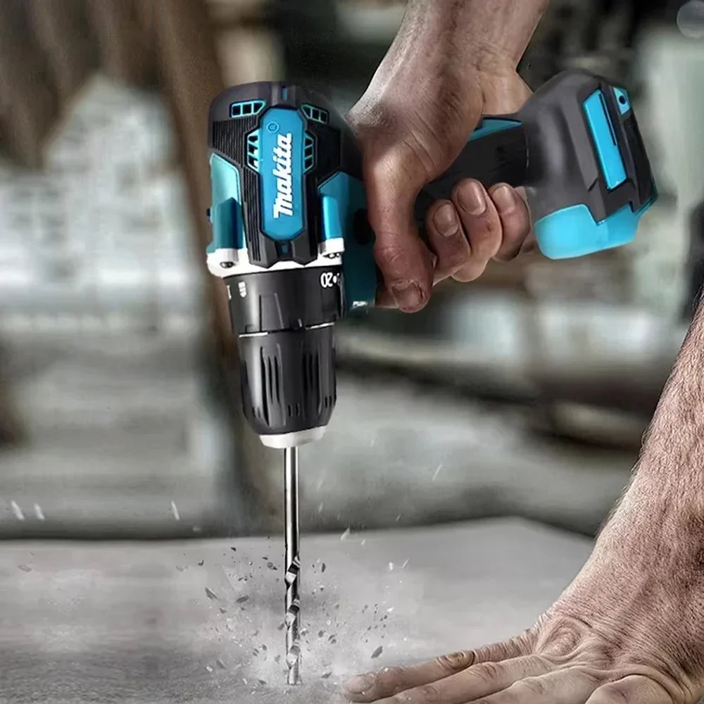 Makita 18V Li-ion Battery New Makita DDF487 Brushless Hammer Drill 40N.m 2 Speed Cordless Impact Screwdriver Household Tool