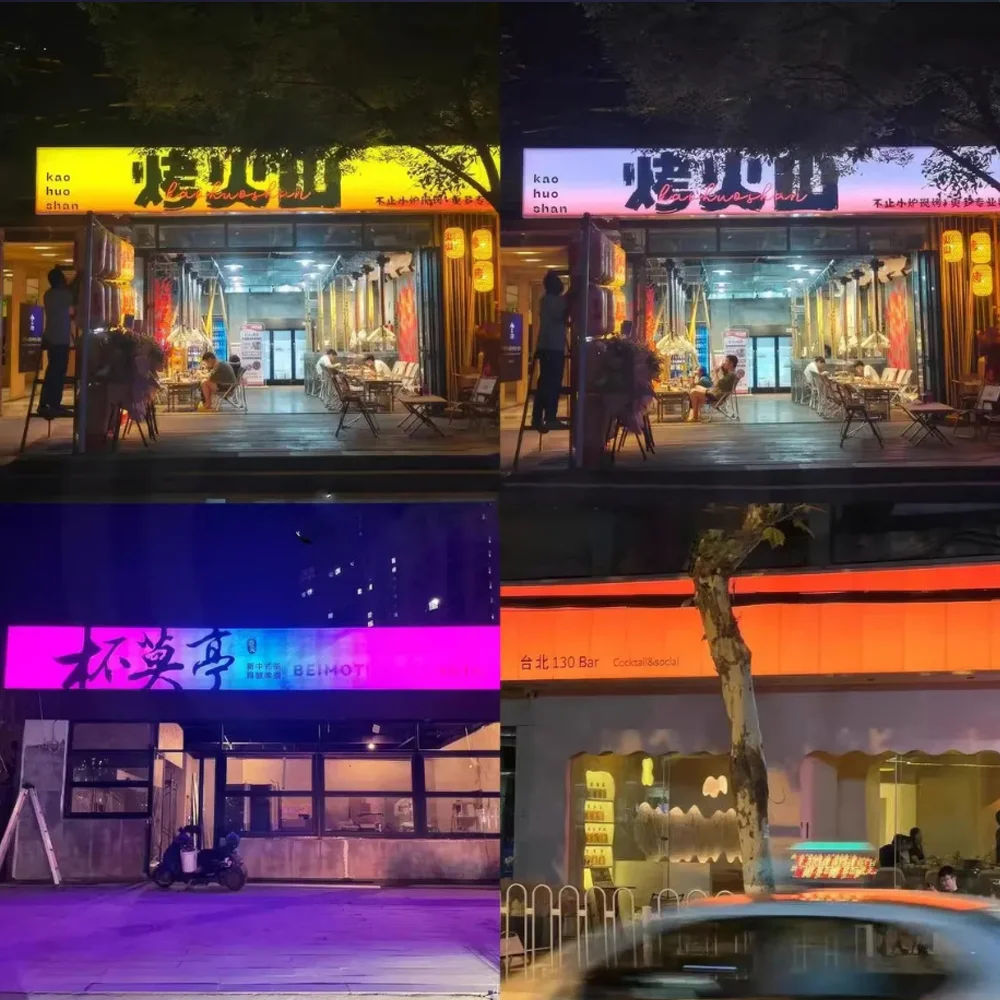 맞춤형 라이트 박스 간판 RGB 라이트 박스 라이브 방송실 장식용 조명 간판 비즈니스 광고용 라이트 박스