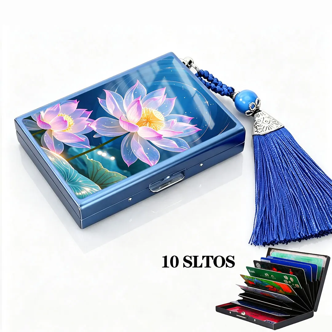 Card Holder Wallet Minimalist Slim Metal RFID Blocking Card Protector Pop Up Credit Card Wallets for Men