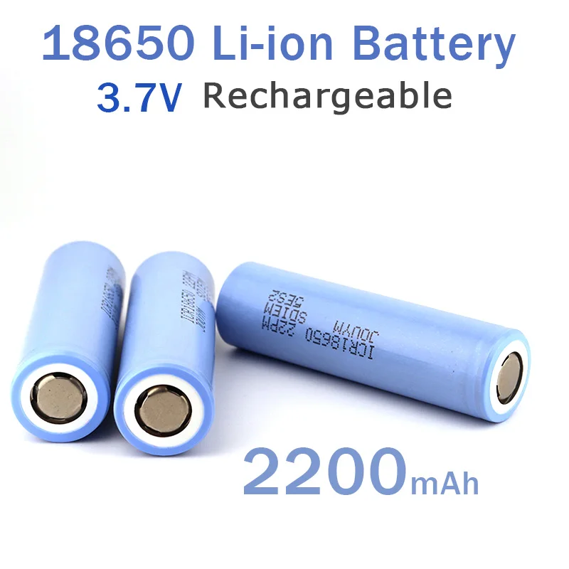 1-10PCS 18650 Li-ion Rechargeable Battery 3.7V 2200mAh 22P High Discharge Power Lithium Cell