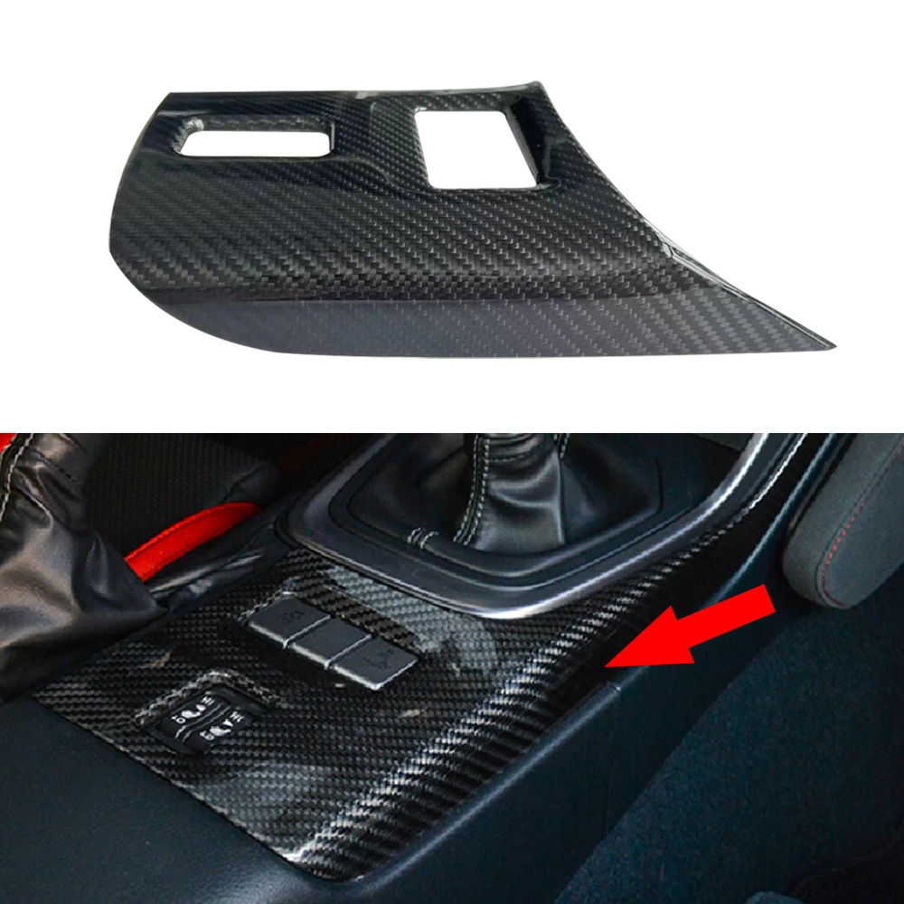 

Real Carbon Fiber Car Central Control Gear Shift Panel Trim Anti-Scratch Cover For Toyota GR86 For Subaru BRZ 2022up