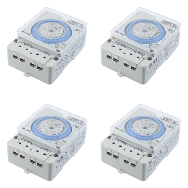 

4X New TB-388 Rectangle 15 Minutes / 96 Times Switch Timer Without Battery-AC82