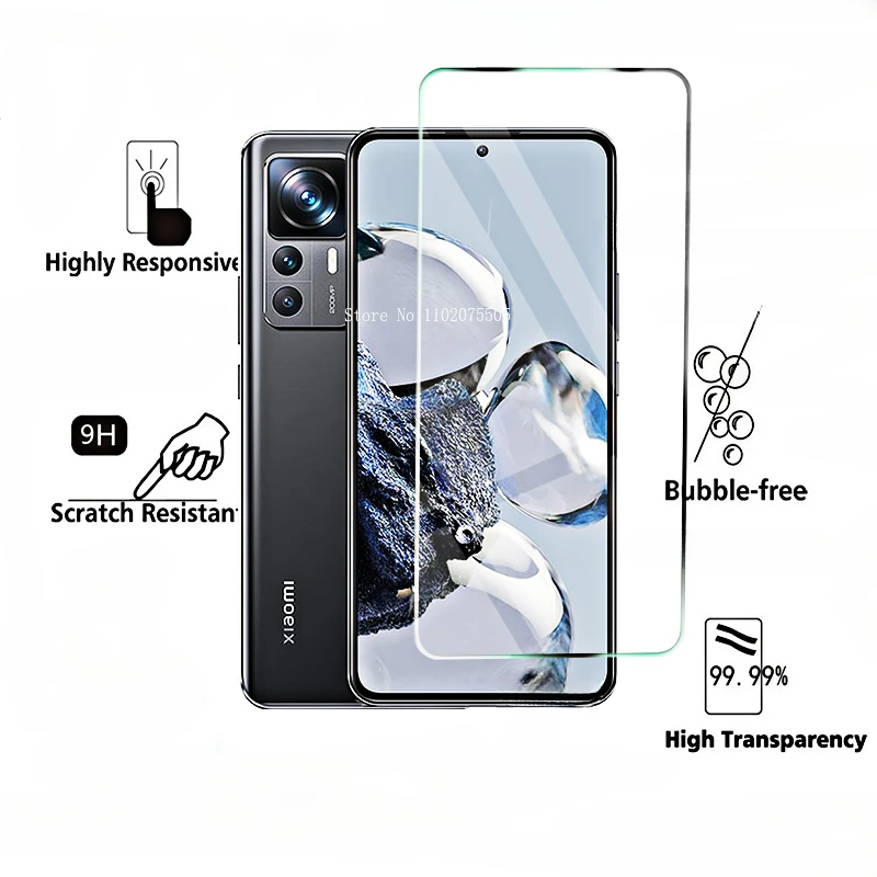 4Pcs for Xiaomi 12t Pro Glass Protective Glass Xaiomi Xiaomy Xiomi Xaomi Mi12t Mi 11t 10t 9t 12 T 12t Pro Screen Protector Film