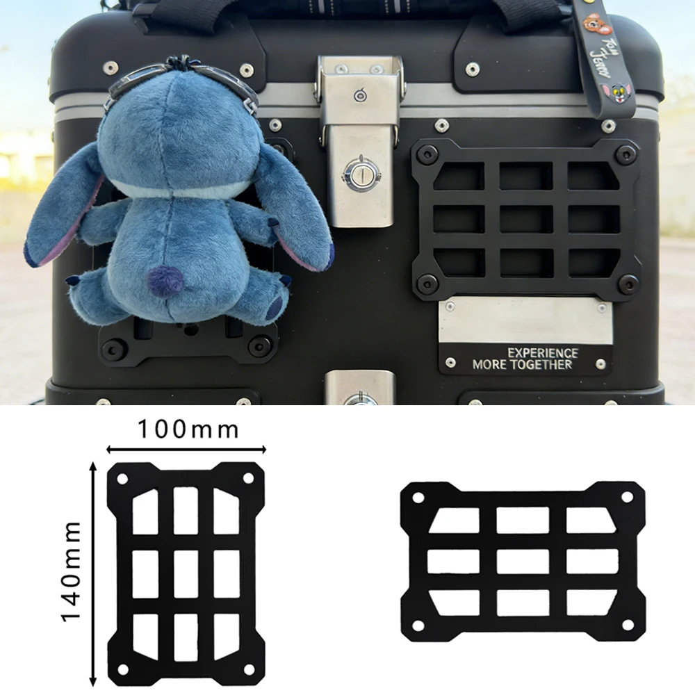 

28L-100L Motorcycle trunk Aluminum Alloy Molle Panel Waterproof Tactical Side Box Organizer Modular Trunk Storage Board