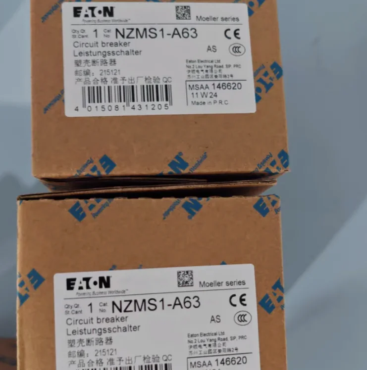 

New original EATON protected moulded Case Circuit Breaker NZMS1-A63