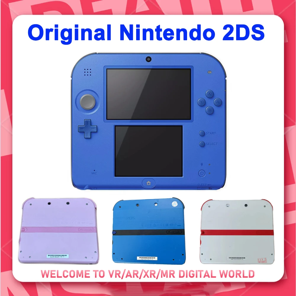 For Nintendo 2DS Game Console Hacked 2DS Game Console with FBI / Free 3DS Games / Region Free / 100% Original Motherboard