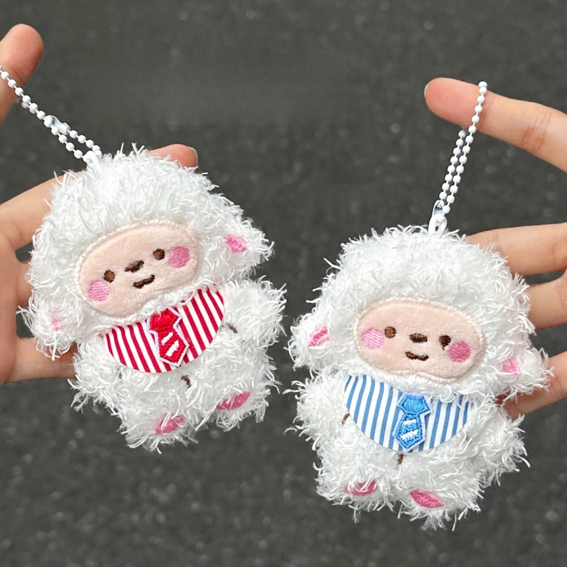 

1/3 Pcs Cute Plush Lamb Pendant Couple Girlfriend Decoration Small Hanging Decoration Backpack Keychain