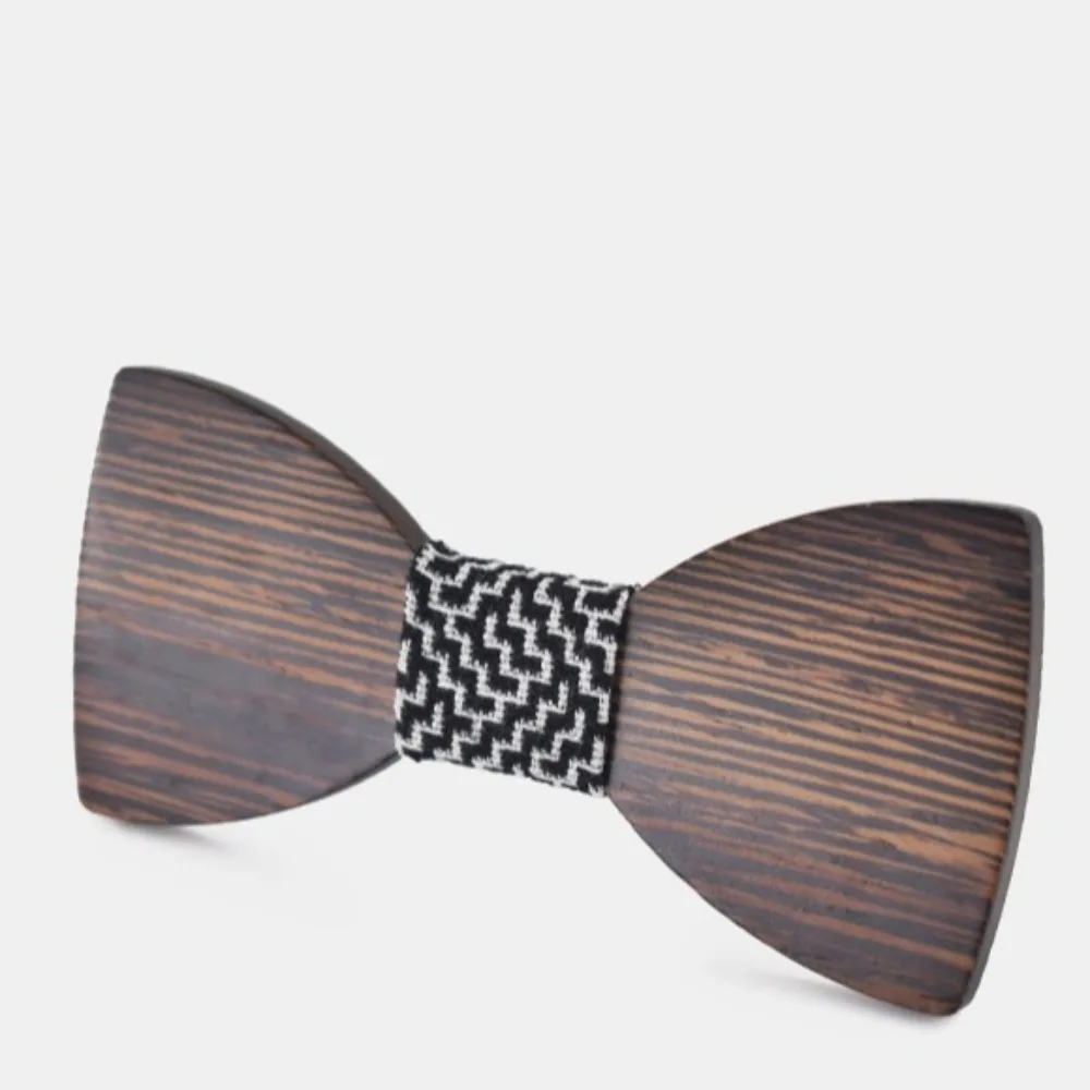 Durable Fashion Wooden Bow Ties Smooth High Quality Business Corbata Hardwood Small Butterfly Cravat Gravata Neckwear