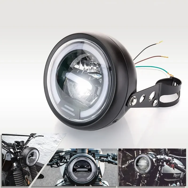 Motorcycle LED Headlight High Low Beam DRL Daytime Running LIght For Honda Hornet Kawasaki Yamaha Victory Universal Motorcycles