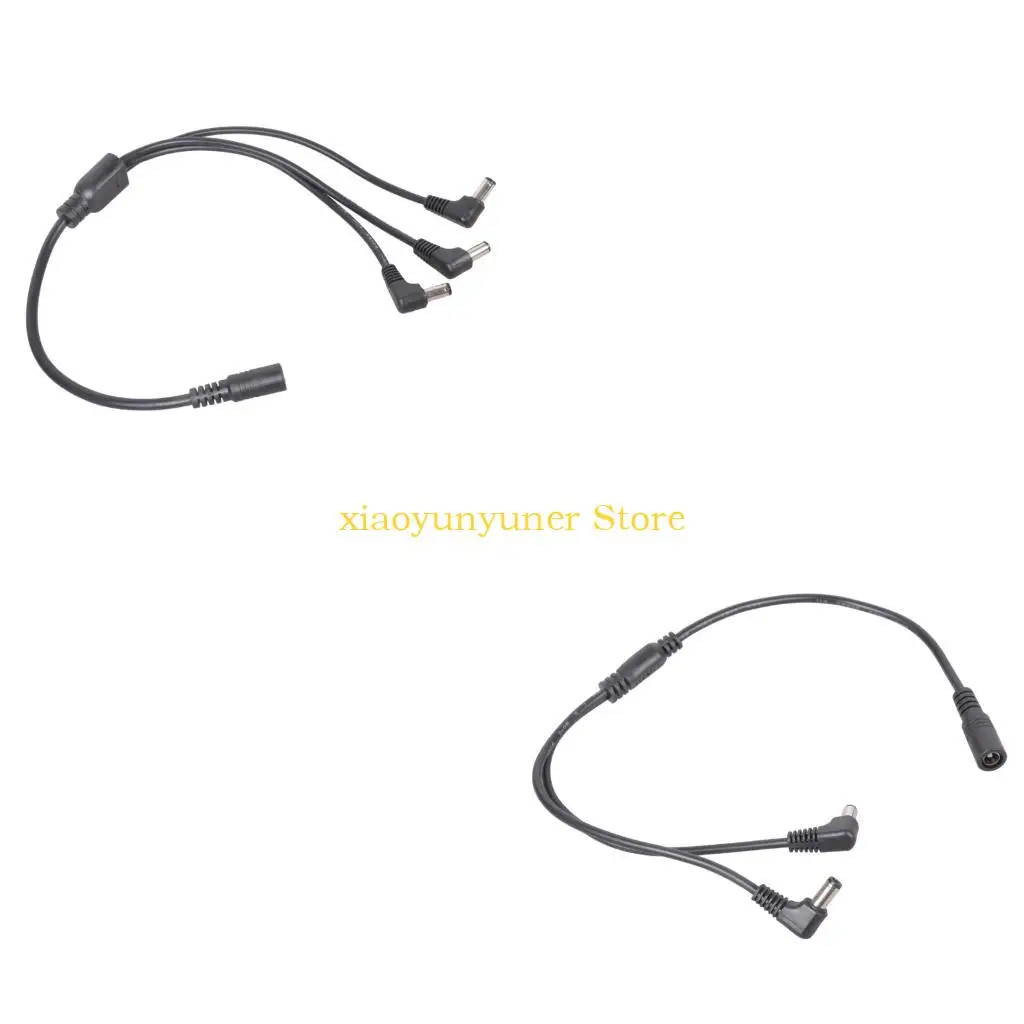 P9JB 5.5x2.1mm DC5521 Y Splitter Power Cable Female to 2/3/4 Male Extension Cord for LED and CCTV 40CM