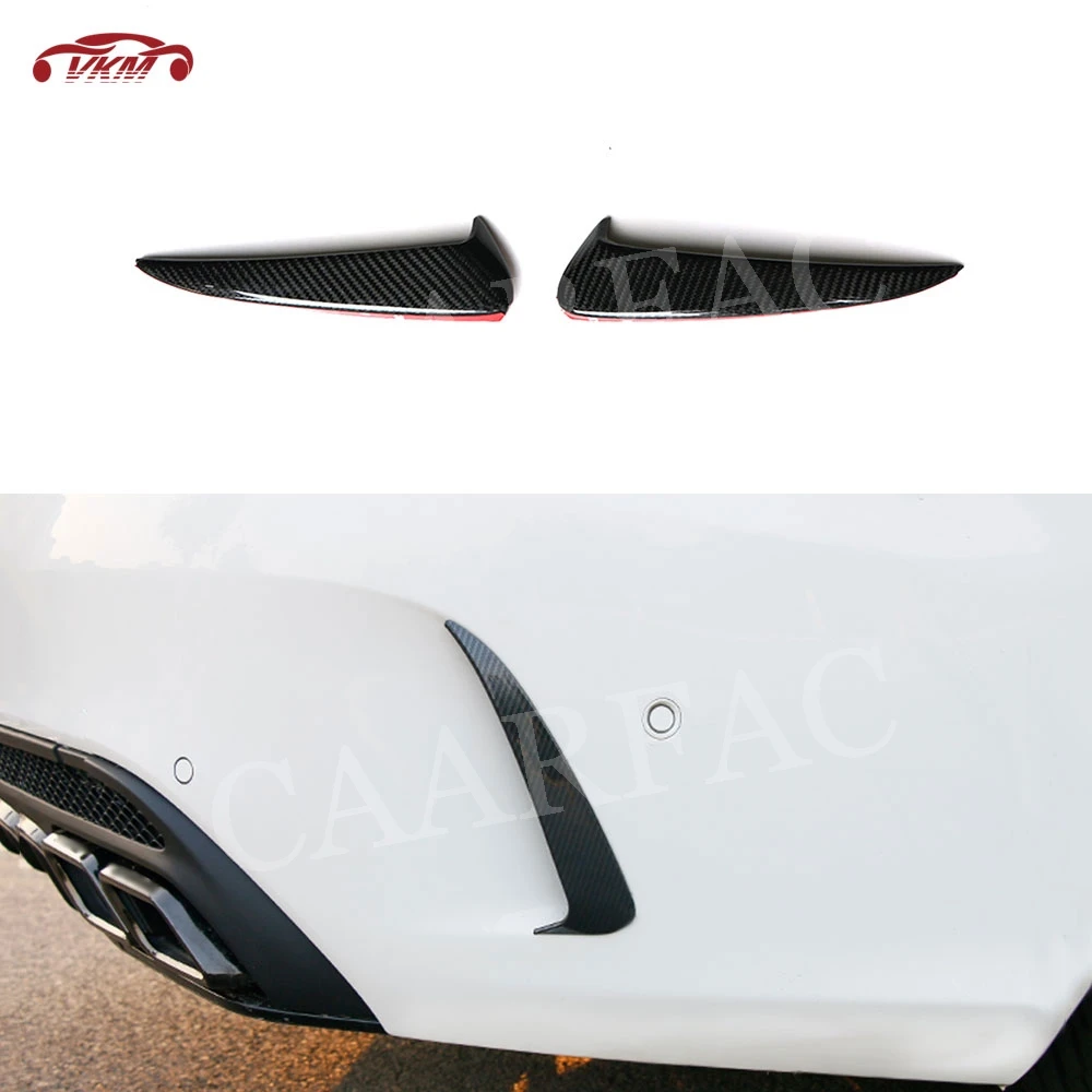 

Carbon Fiber Rear Bumper Fender Air Vent Fin Cover Trims for Mercedes Benz C Class W205 C205 C43 AMG Coupe 2 Door 2015 - 2019