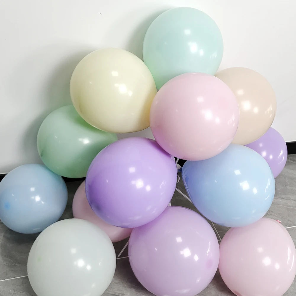 30/50Pcs Birthday Balloons Pastel Pink White Balloons Wedding Party Birthday Baby Shower Decoration 5/12/10Inch Latex Balloons
