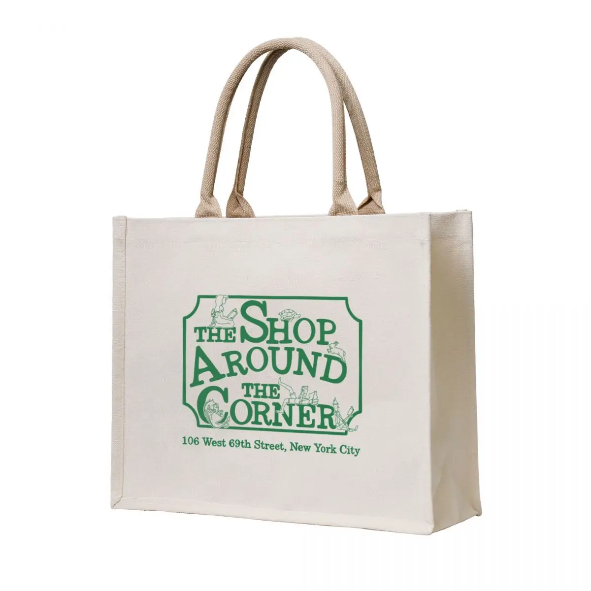 

The Shop Around the Corner Shop Sign Tote Bag reusable grocery bags shopping bag great bag