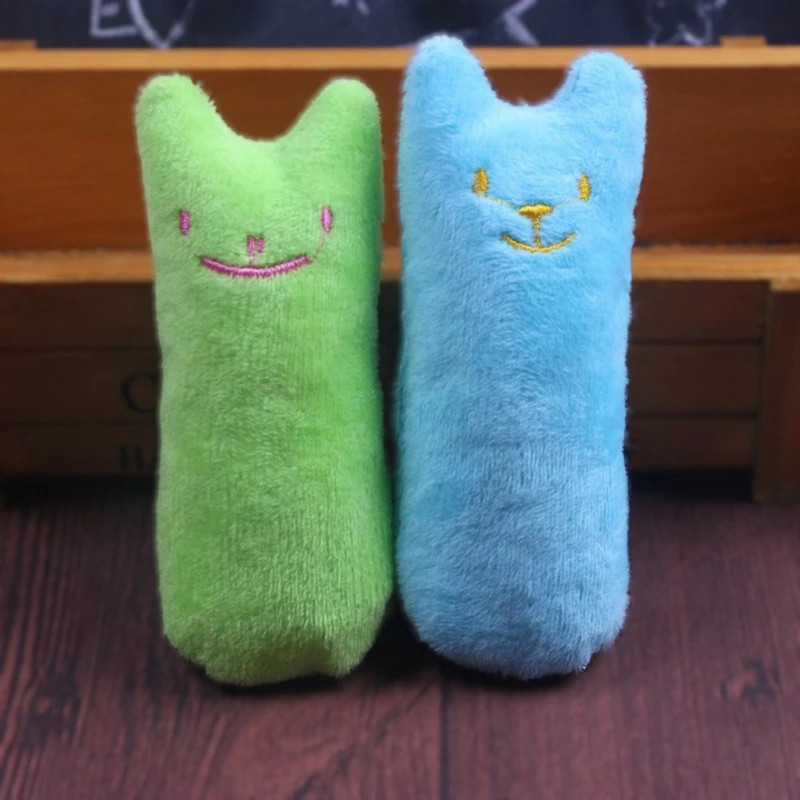 Plush Cat Toy with Catnip Rustle Sound Cat Toys for Kitten Teeth Grinding Bite-resistant Pet Molar Toys Funny Interactive Toys