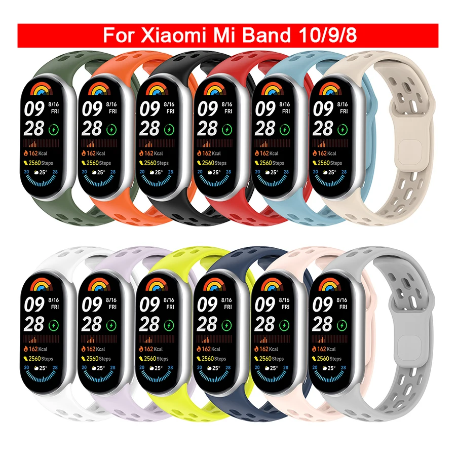 �y�Z�[�����zXiaomi Mi Band 10/9/8�p�V���R���X�g���b�v�A�A�N�Z�T���[�A�X�|�[�c�A�ʋC���A�u���X���b�g�A���X�g�o���h�A�x���g�Apulsera correa