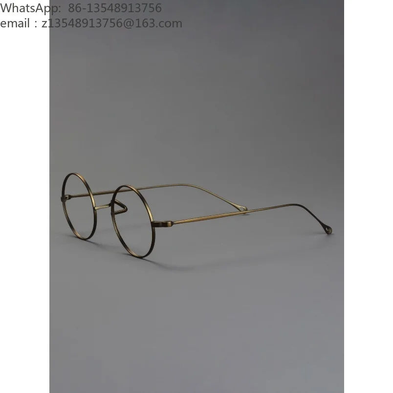 5.6g Ultra‑Light Pure Titanium Eyeglass Frame One‑Piece Bridge, for Myopia Hyperopia Presbyopia