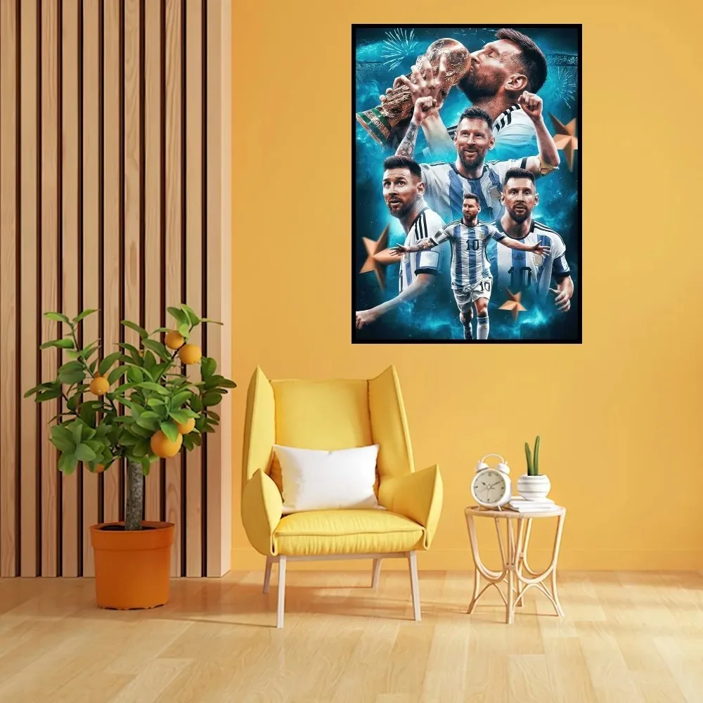 Football Fanatics Cool Messi Superstar Poster Prints Canvas Painting Bedroom Living Room Decoration Office Home Decor Gift