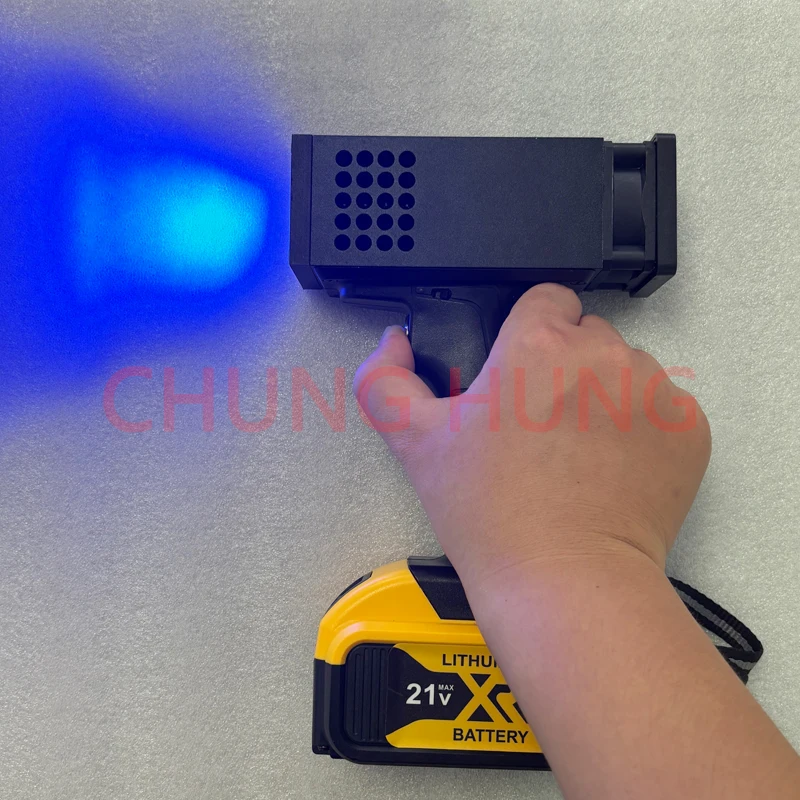 Przenośna, ręczna, ładowalna lampa UV LED do utwardzania, stosowana w naprawach lakieru samochodowego i wykrywaniu wad lakieru samochodowego, LED UV cu
