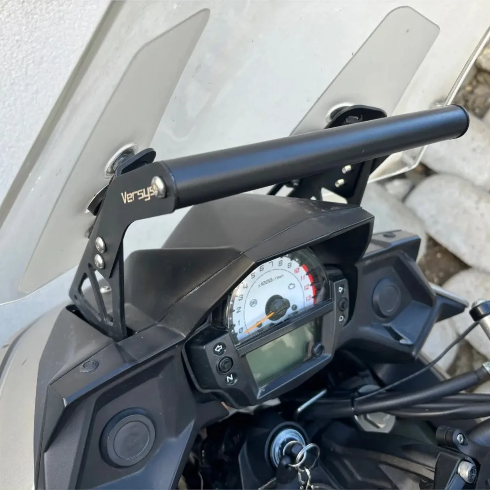 

For Kawasaki Versys 650 KLE 650 2015-2023 2024 Motorcycle Phone Mount Bracket VERSYS650 Navigation Windshield GPS Phone Holder