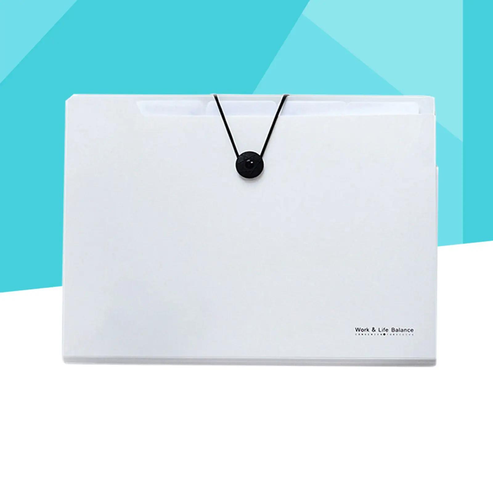 A4 Expanding File Folder Multi-Layer Transparent Plastic Buckle Document Organizer for Professional Records Personal Files