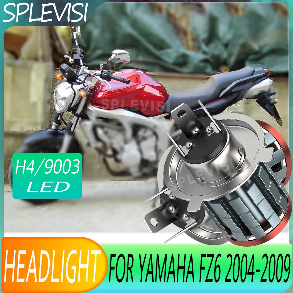 

LED yellow white HiLo h4/9003 Long-Term Use High-Performance Motorcycle Headlight For Yamaha FZ6 2004 2005 2006 2007 2008 2009