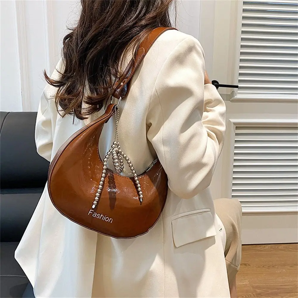 

Fashion PU Leather Shoulder Bag Small High Quality Handbag Solid Color Clutch for Travel