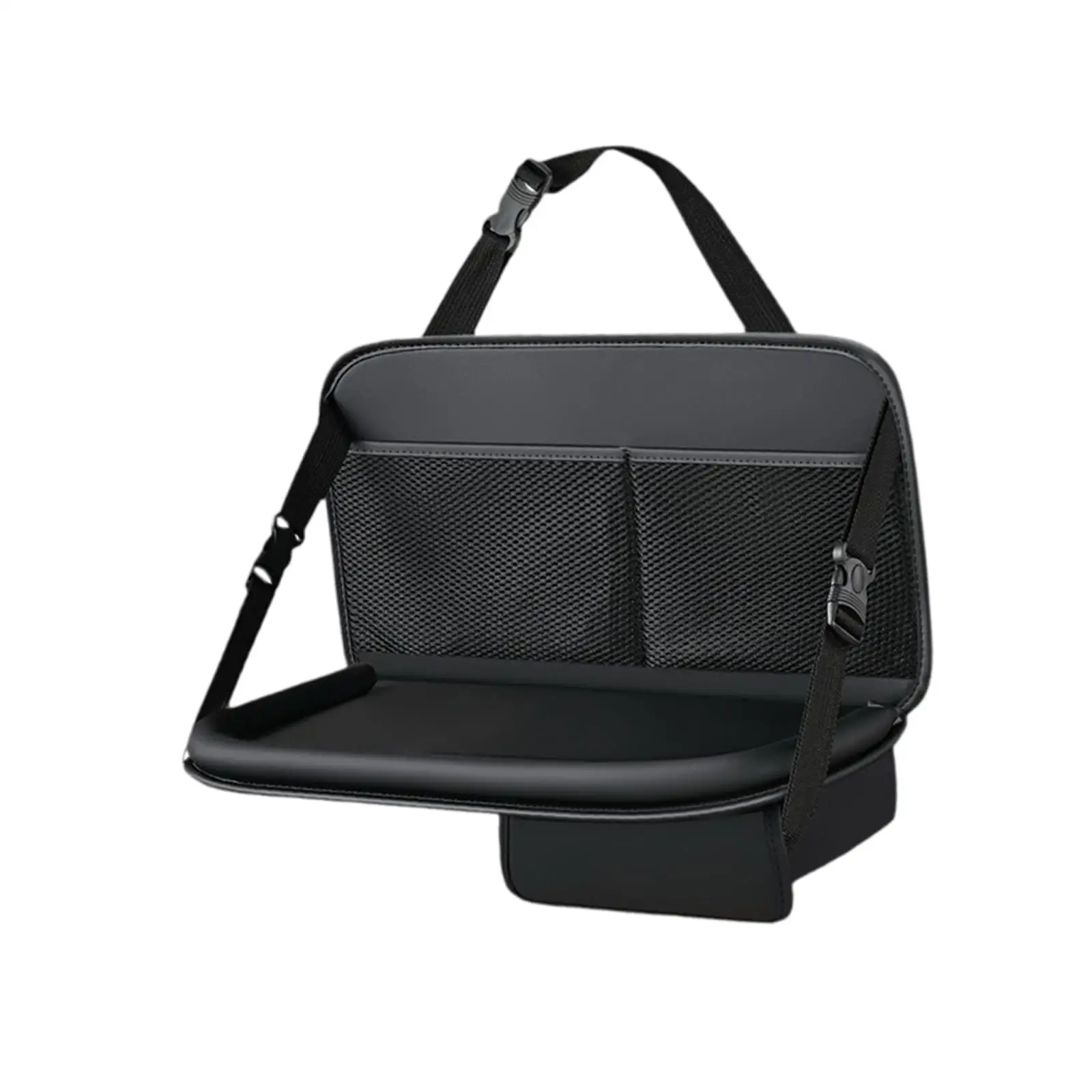 Car Back Seat Organizer PU Leather Practical Accessory Multi Pocket Easy Installation Universal Car Dining Table Storage Bag
