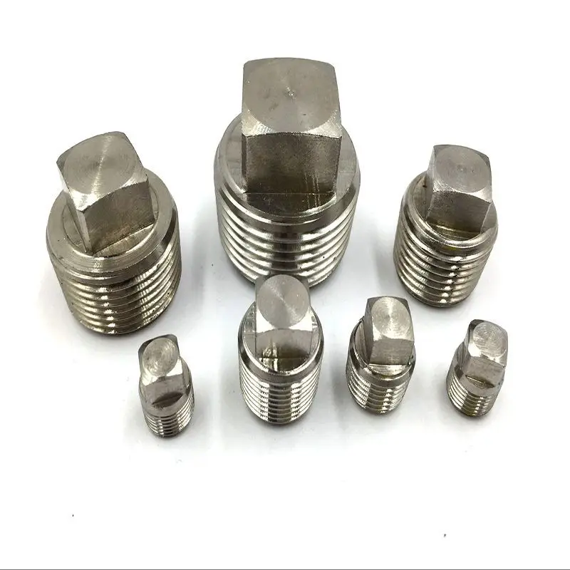 المكونات المربعة ماسورة زيت التوصيل قابس زيت يدعم NPT1/8 NPT 1/4 NPT 1/2 NPT3/8 NPT 3/4 PT1/8 PT1/4 الموضوع