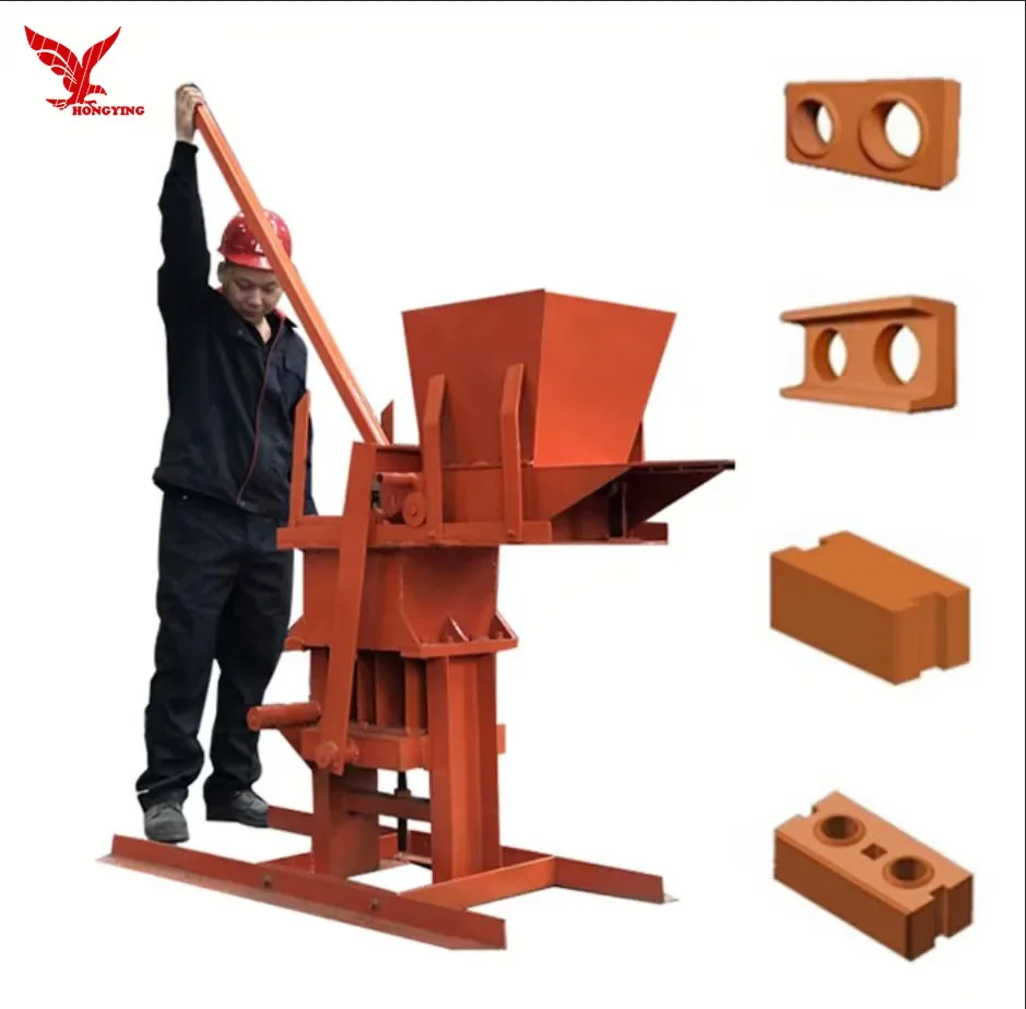 

2024 eco clay brick machine hand press soil block making machine manual press earth block