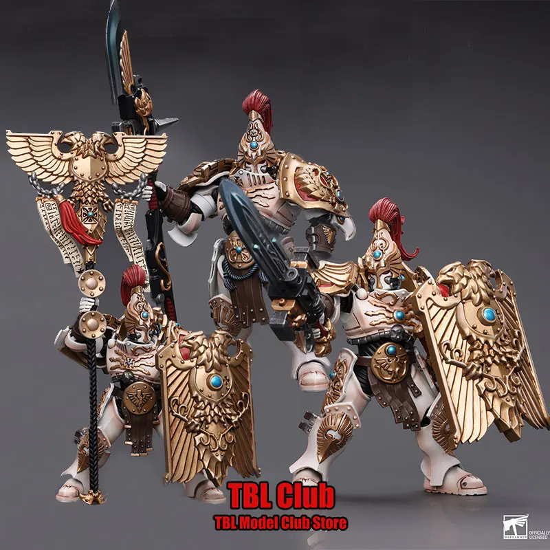 Joytoy Warhammer 40K 1/18ดาวเทียมดวงอาทิตย์เมชาทั้งชุดกองทัพต้องห้าม12.4ซม. ตุ๊กตาทหารตุ๊กตาขยับแขนขาได้