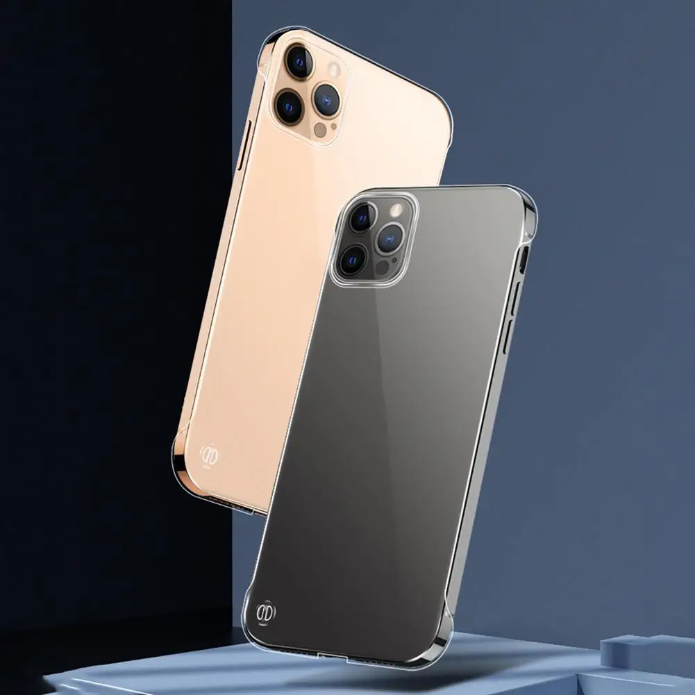 Mobile Phone Case Clear Hard Anti-scratch Shockproof Transparent Phone Back Shell Protective Cover For IPhone 12 13 Mini Pro Max