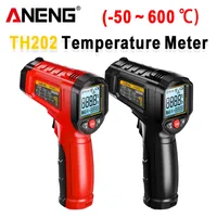 ANENG TH202 Infrared Digital Laser Temperature Meter LCD display Pyrometer Point Gun-50~600℃ Thermometer Non-contact Tester Toos