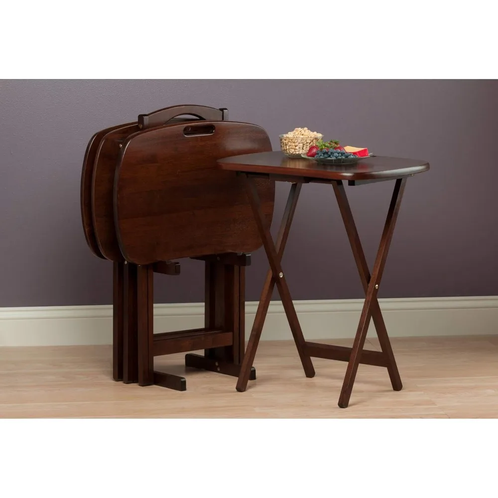 

Lucca Snack Table, Brown,Walnut